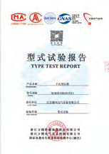 Original manufacturing partner type test report cover, example 2