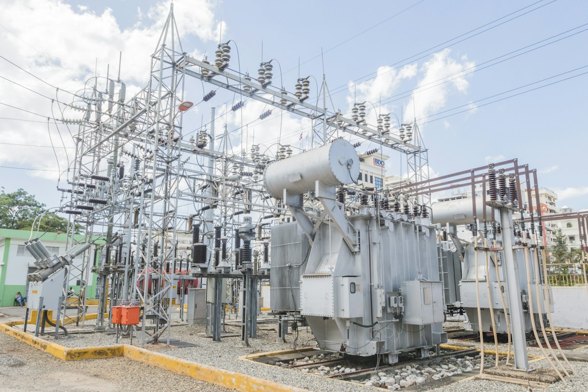 Electrical substation infrastructure, illustrative application photo